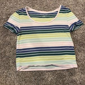 Cropped Stripped AE Top